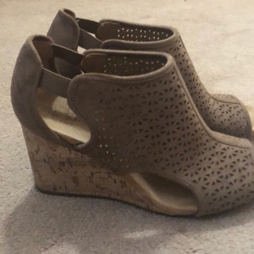Open toe booties